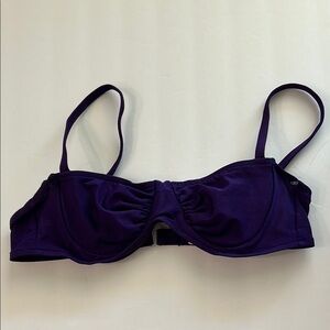 Eddie Bauer Slim Suit amethyst push up purple bikini top size 6 NWOT